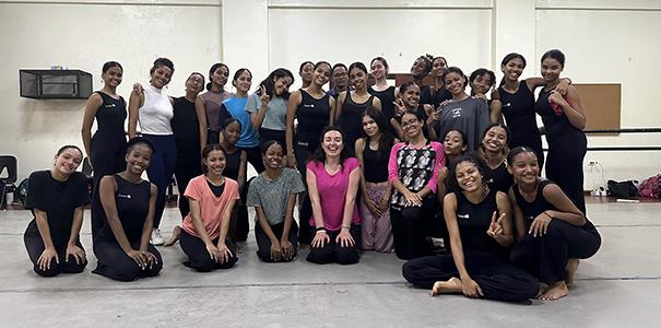 College of Performing and Visual Arts dean Cristina Goletti taught a dance workshop at the National Dance School